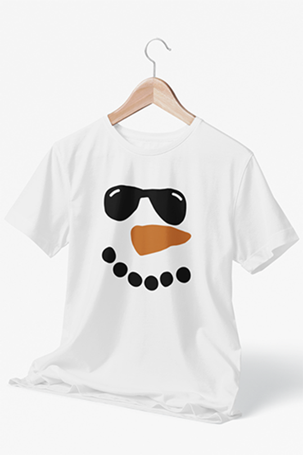 Polo Navideño - Hombre de Nieve con gafas de sol - thecocothink