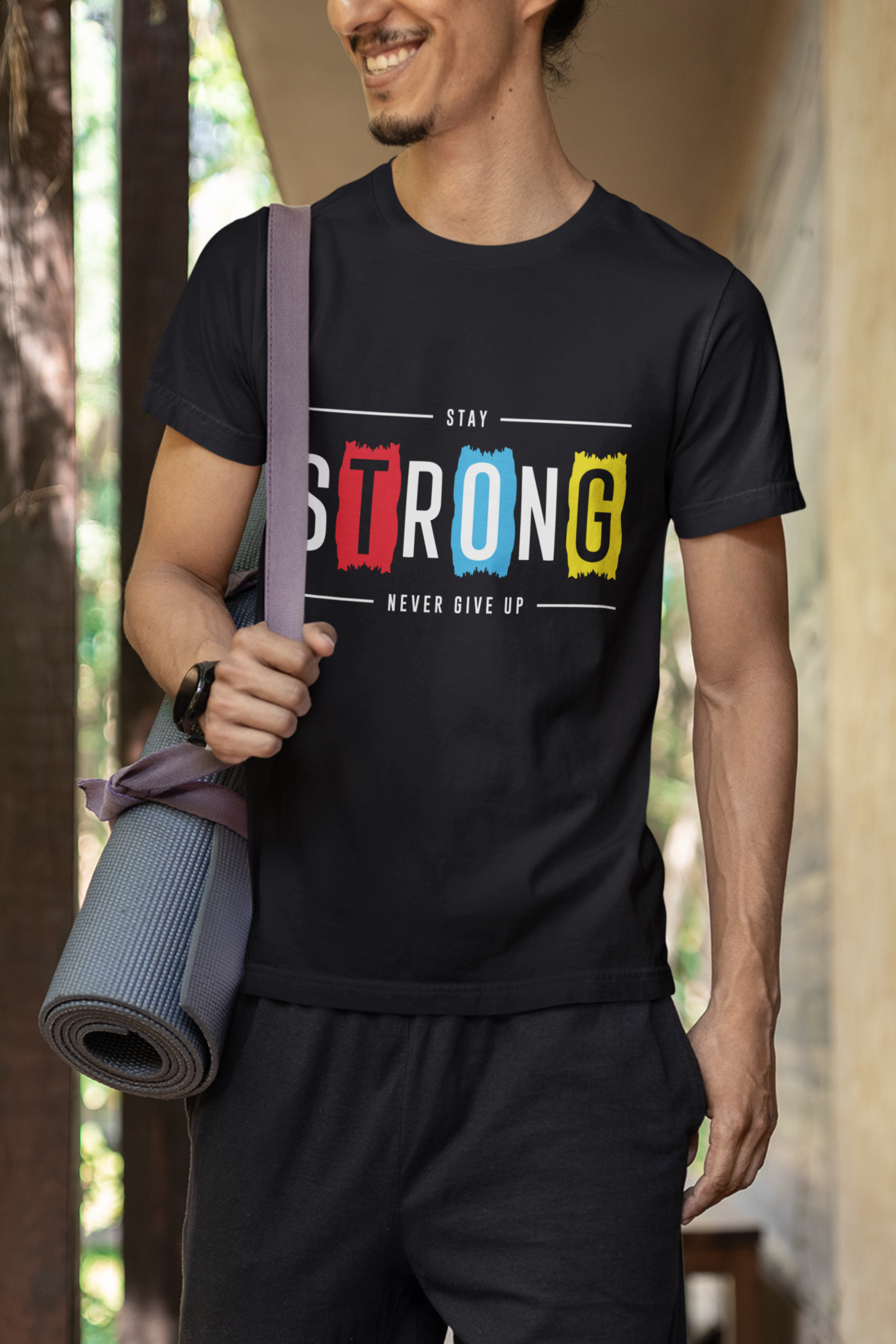 Polo Motivador - Stay Strong Never Give Up - thecocothink