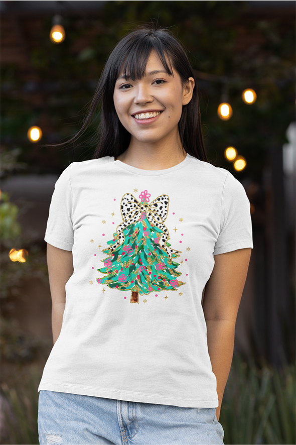 polo navideño arbol de navidad  mujer